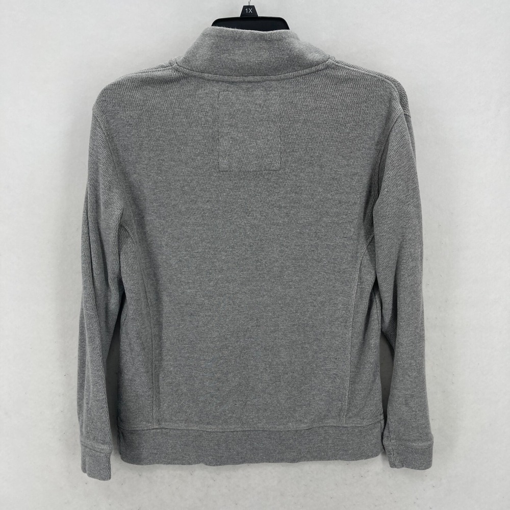Fat Face UK Henley Pullover Sweater Mens Small Gray Knit Long Sleeve Casual Camp - Picture 10 of 11